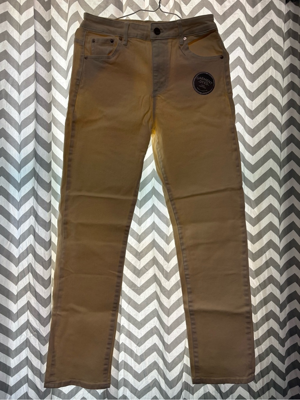 Light Beige denim Straight-Leg